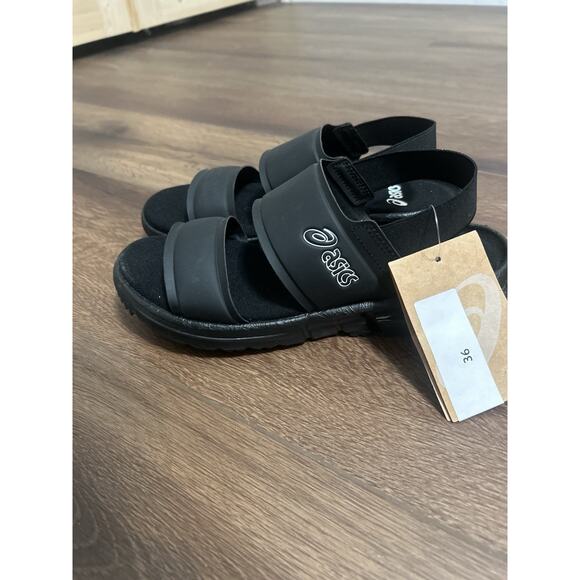 ASICS Gel-Quantum 90 Sling-Back Slides Sandals Size 6 Mens Black GEL-Cushion main image 6